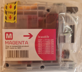 Kompatible magenta Tintenpatrone zu LC223/225/227 M V3-Chip